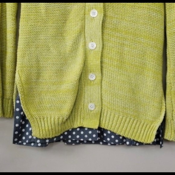 Anthropologie Field & Flower | Polka Dot Hem Cardi - Picture 3 of 4
